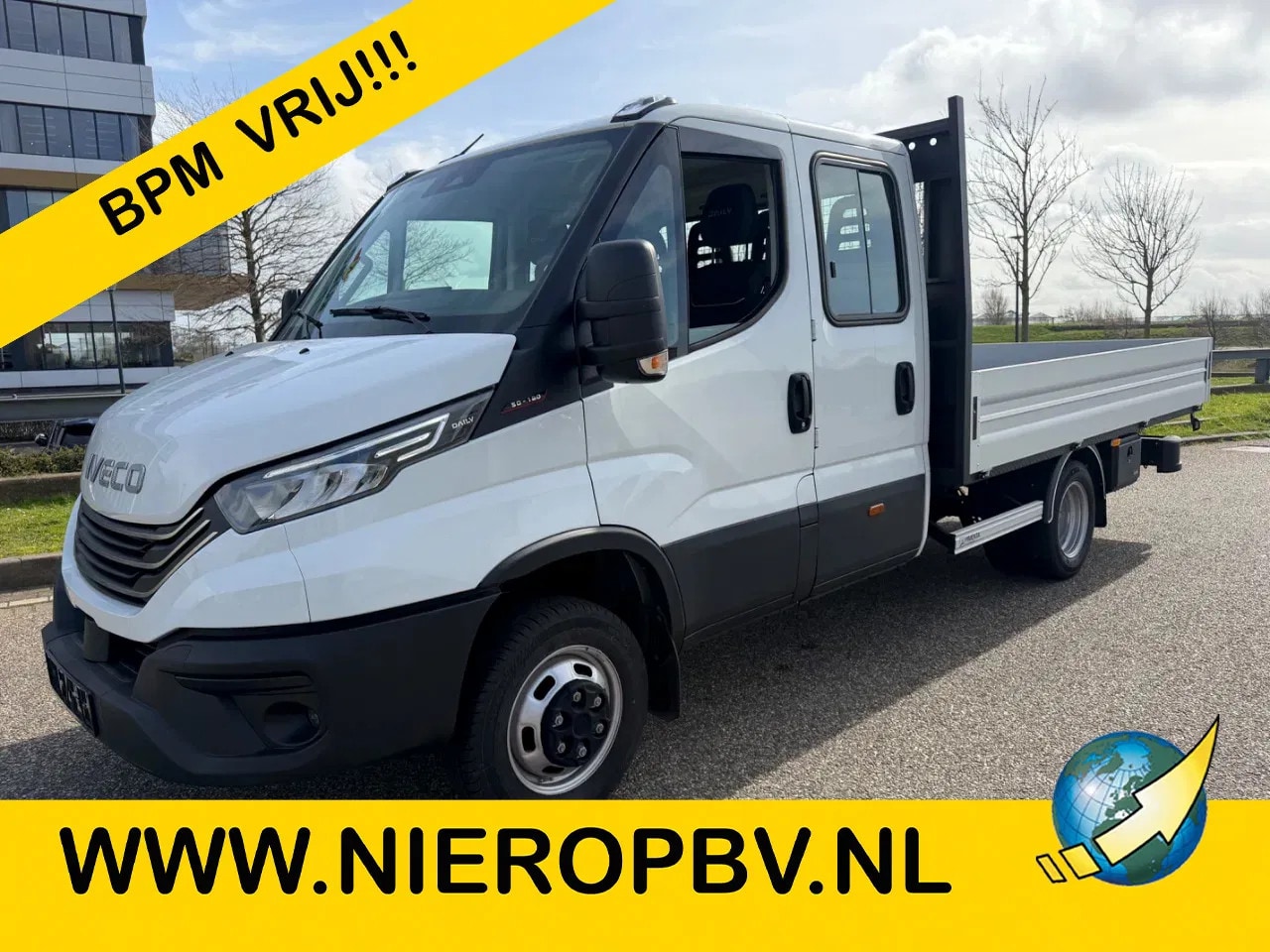 Iveco Daily - 50C180 Dubbelcabine Openlaadbak Airco Cruisecontrol Trekhaak BPM VRIJ - AutoWereld.nl