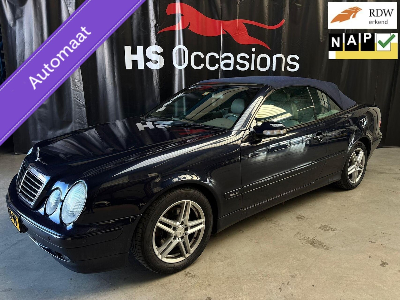 Mercedes-Benz CLK-klasse Cabrio - 200 Elegance Leder automaat,airco - AutoWereld.nl