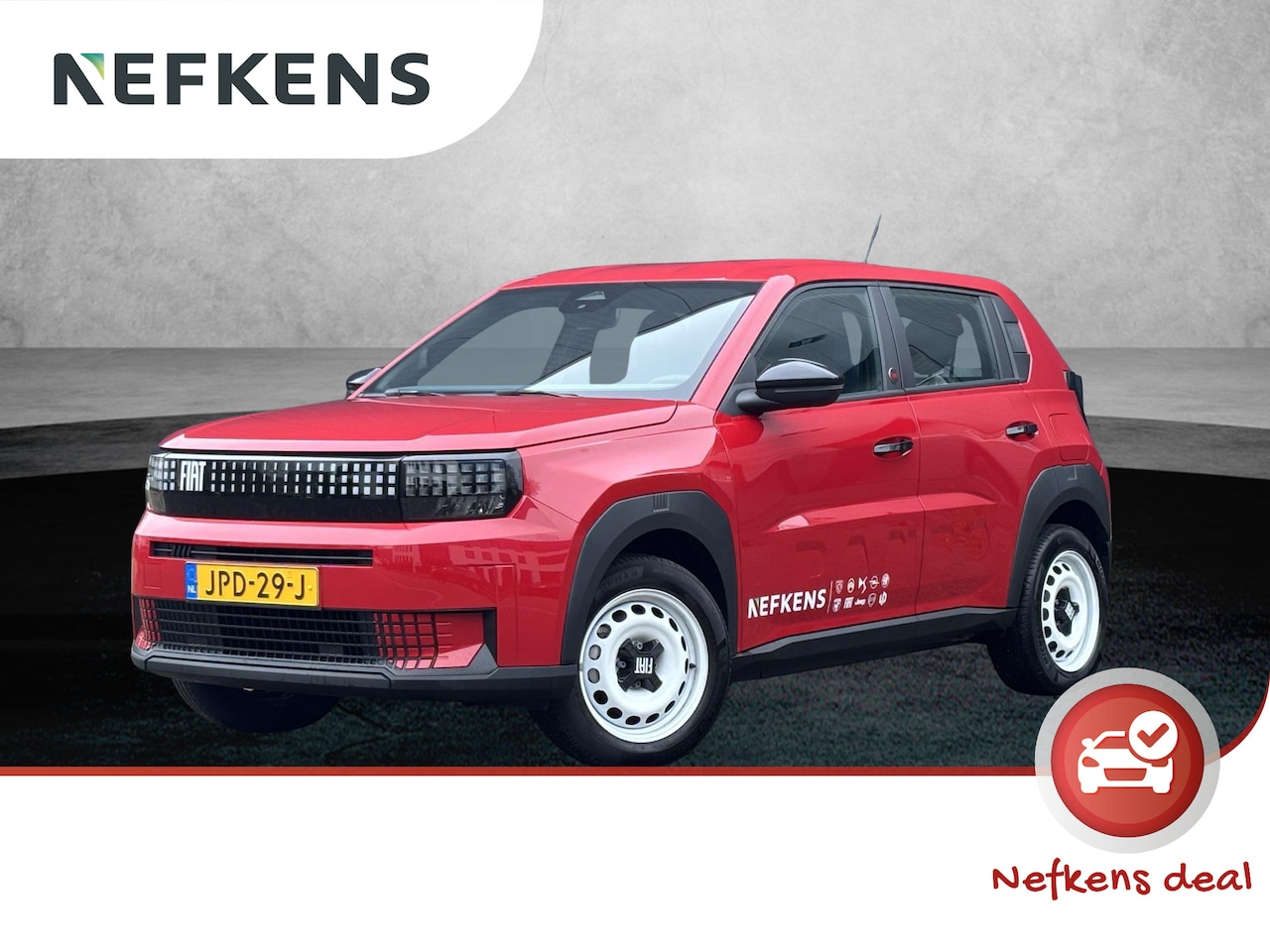 Fiat Grande Panda - RED 11kW 44 kWh | Airco | AppleCarPlay/Android | Cruise control | Parkeersensoren - AutoWereld.nl