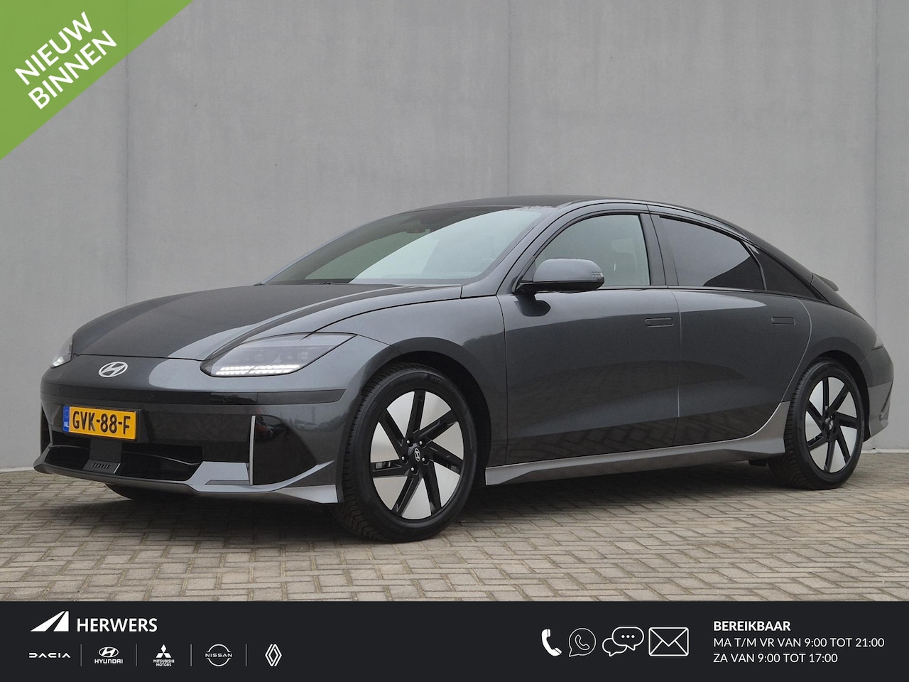 Hyundai IONIQ 6 - Connect 77.4 kWh Automaat / Accu SOH 100% / Fabrieksgarantie tot 12-2029 / CCS snellader / - AutoWereld.nl