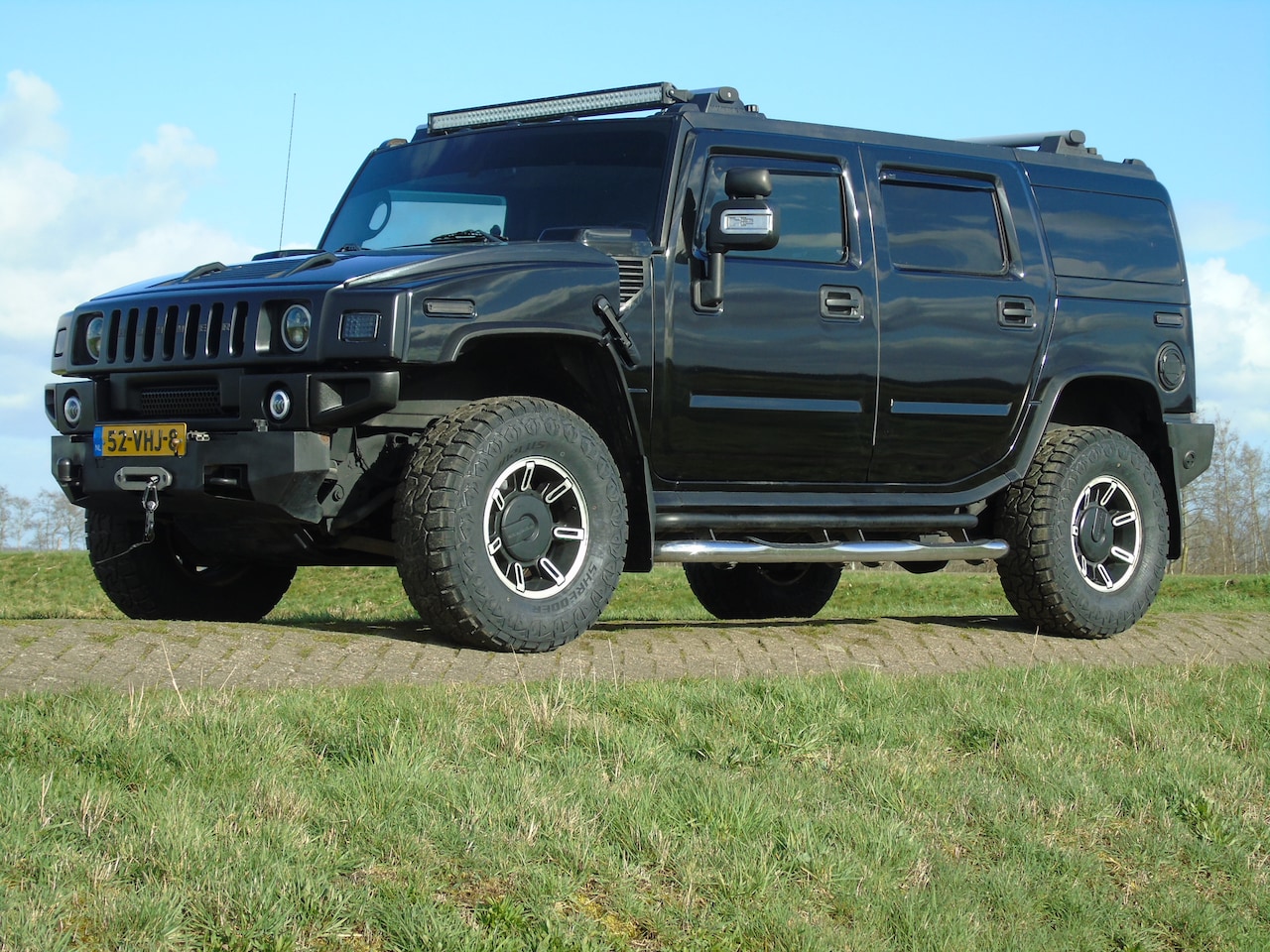 Hummer H2 - 6.0V8 Vortec grijs kenteken LPG - AutoWereld.nl