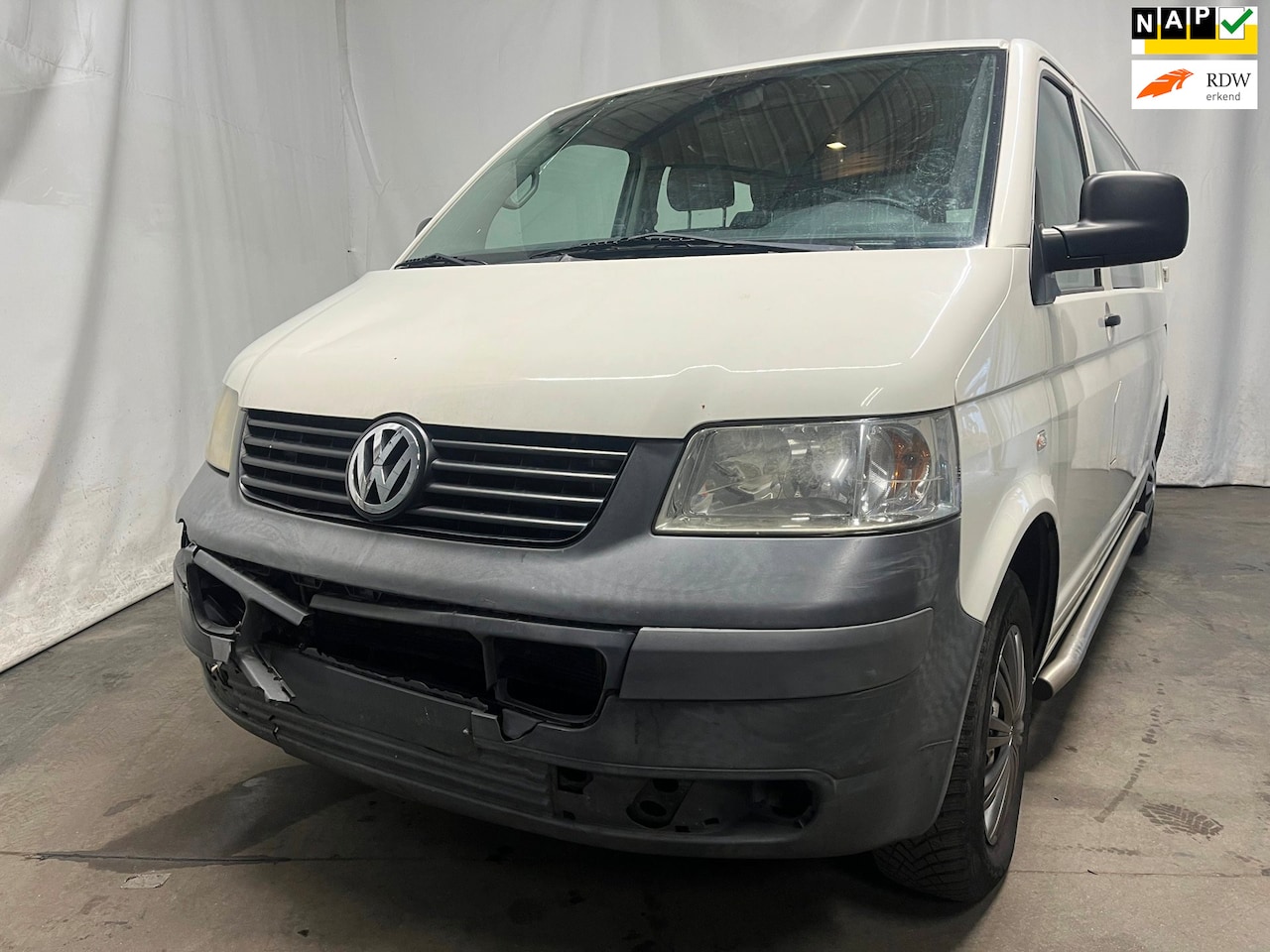 Volkswagen Transporter - 2.5 TDI 340 Comfortline DC SCHADEAUTO!! - AutoWereld.nl
