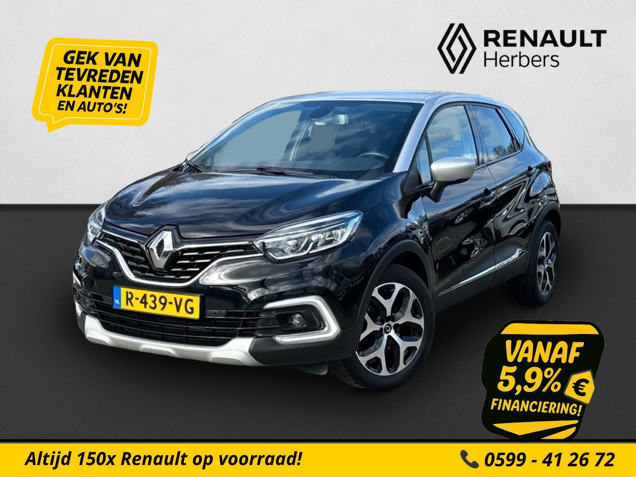 Renault Captur - 1.3 TCe Intens PDC / CAMERA / TREKHAAK / CLIMATE / NAVI - AutoWereld.nl