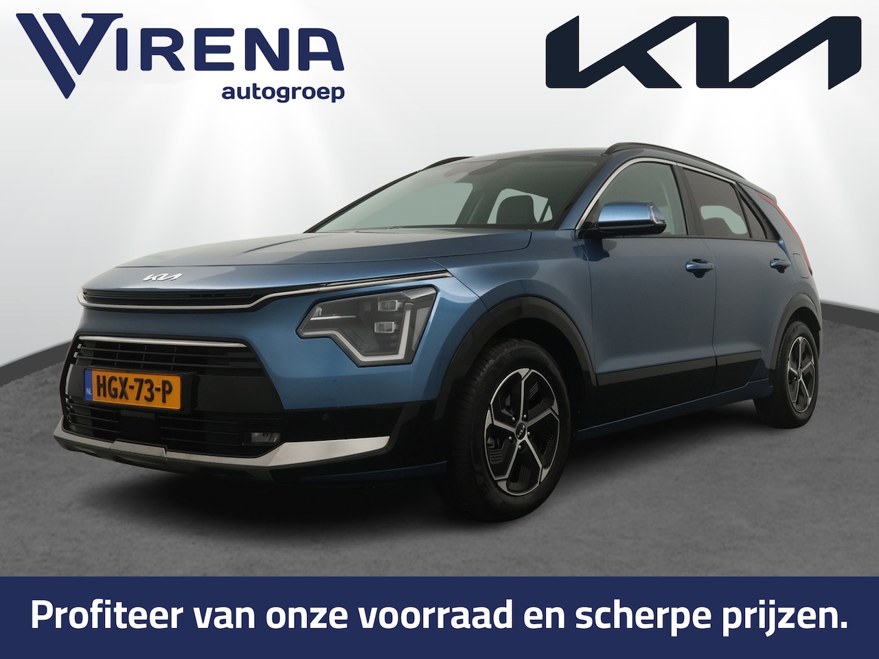 Kia Niro - 1.6 GDi Hybrid DynamicPlusLine - Adaptief Cruise Control - Navigatie - Schuif/Kanteldak - - AutoWereld.nl