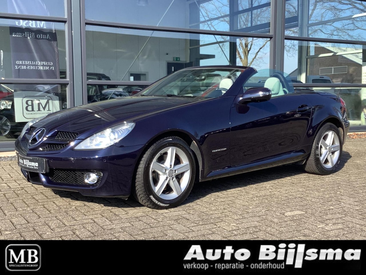 Mercedes-Benz SLK-klasse - 200 K. Nekverwarming, navi, stoelverwarming, face lift - AutoWereld.nl