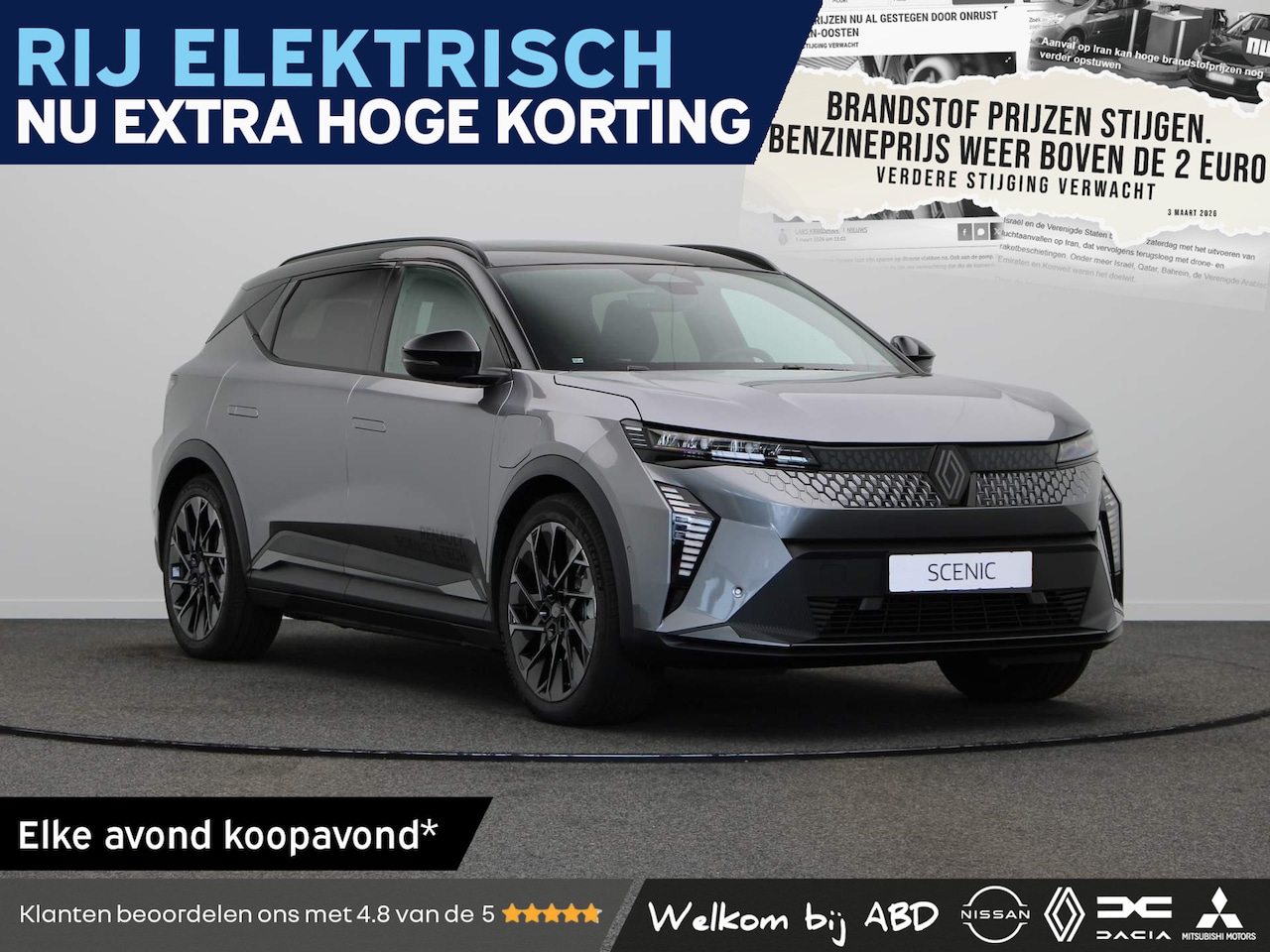 Renault Scenic E-Tech - esprit Alpine Long range | 20” lichtmetalen wielen ‘Speedway’ | Achteruitrijcamera | Adapt - AutoWereld.nl