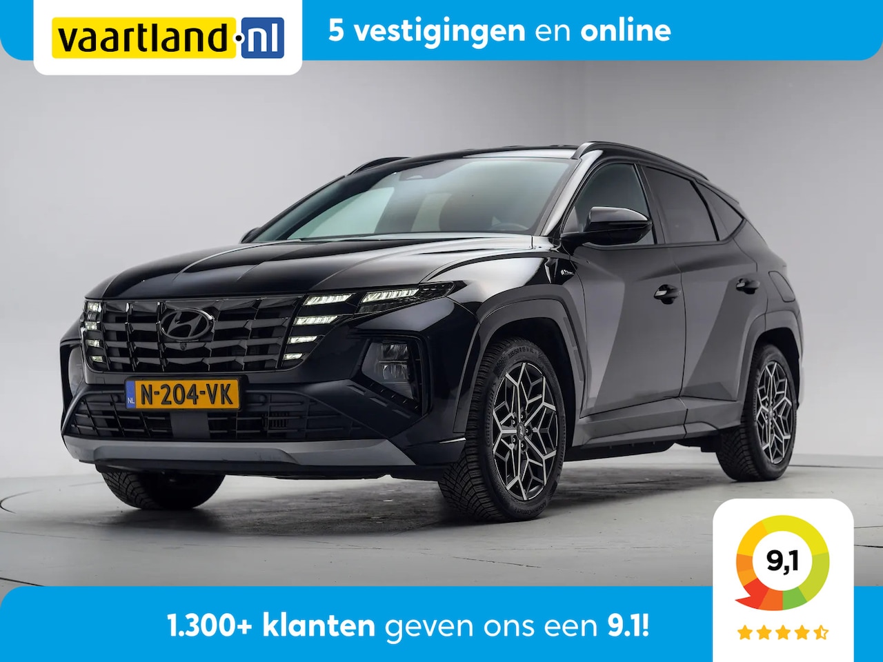Hyundai Tucson - 1.6 T-GDI HEV N Line Aut. [ Trekhaak 360°Cam Stoelkoeling/verwarming Krell-Audio ] - AutoWereld.nl