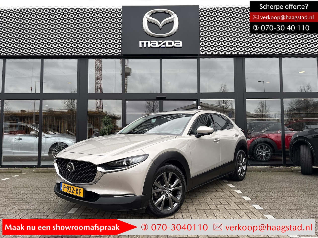 Mazda CX-30 - 2.0 e-SkyActiv-X M Hybrid Luxury Dealer onderhouden / Sunroof / I-Activsense pack / Meest - AutoWereld.nl