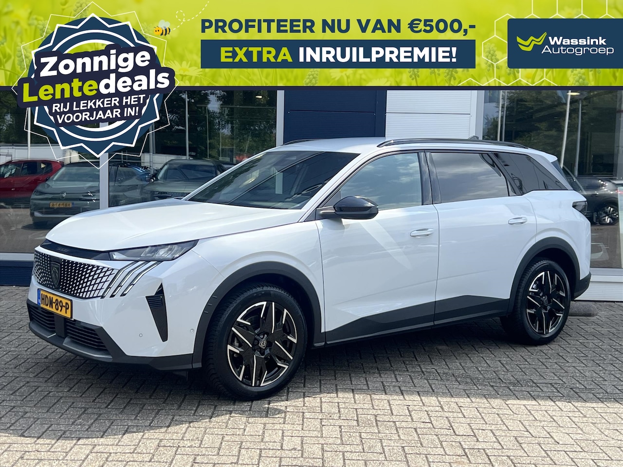 Peugeot 5008 - | LENTEDEALS | 1.2 HYBRID 136pk Automaat Allure 7-Zits | Parkeer Camera | Navigatie | Clim - AutoWereld.nl