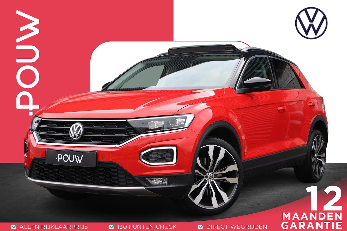 Volkswagen T-Roc - 1.0 TSI 115pk Style | Trekhaak | Panoramdak | Elek. Klep | Navigatie | Apple CarPlay - AutoWereld.nl