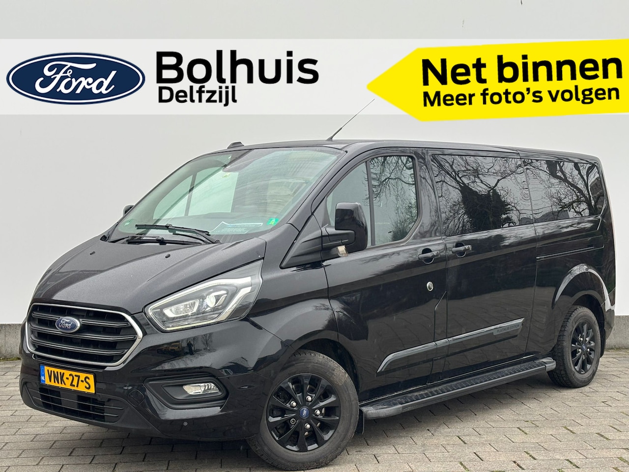 Ford Transit Custom - 320 2.0 TDCI L2H1 Platinum Edition AT DC Trekhaak | 100% dealer onderhouden | Leder | Tree - AutoWereld.nl