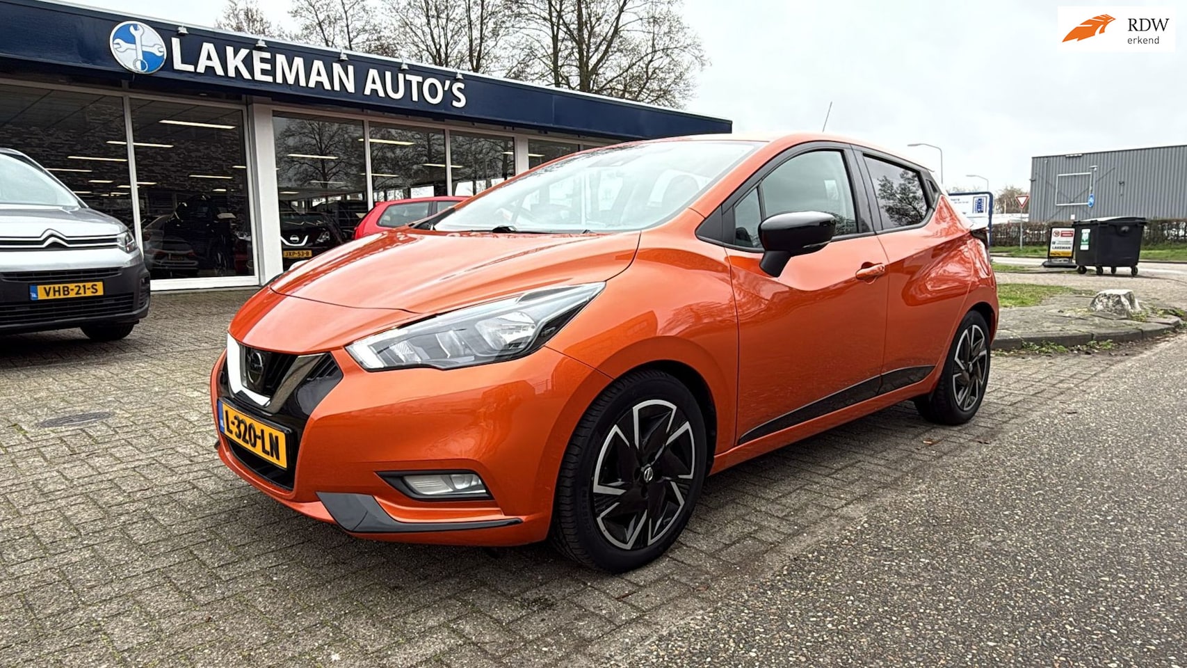 Nissan Micra - 1.0 IG-T N-Design Orangeline Navi Sport Huurkoop Inruil APK Garantie - AutoWereld.nl
