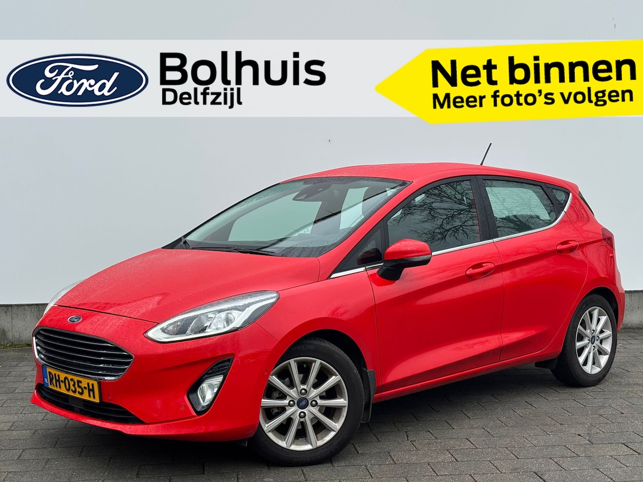 Ford Fiesta - EcoBoost Titanium Adaptive Cruise | Voorruitverwarming | Camera | Navi | Apple Carplay & A - AutoWereld.nl