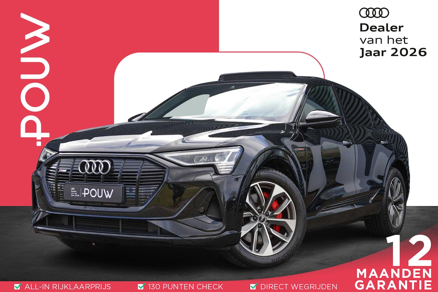 Audi e-tron Sportback - 50 313pk quattro S Edition 71 kWh | SoH 92% | Panoramadak | Achteruitrijcamera | Matrix Ko - AutoWereld.nl