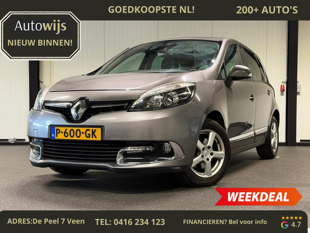 Renault Scénic - 1.5 dCi Bose|TREKHAAK|PDC|HALF LEER|AUT|XENON - AutoWereld.nl