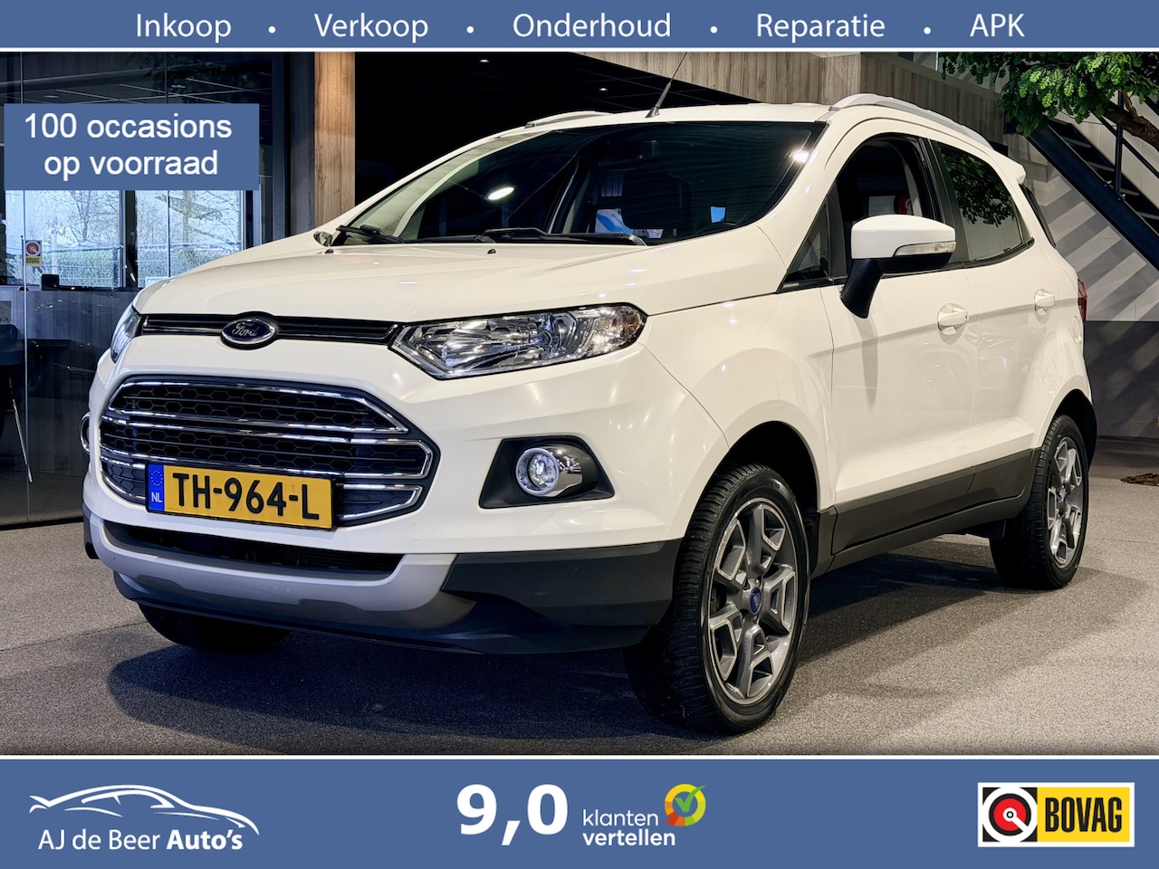 Ford EcoSport - 1.0 EcoBoost Titanium Airco | Cruise | Bluetooth - AutoWereld.nl