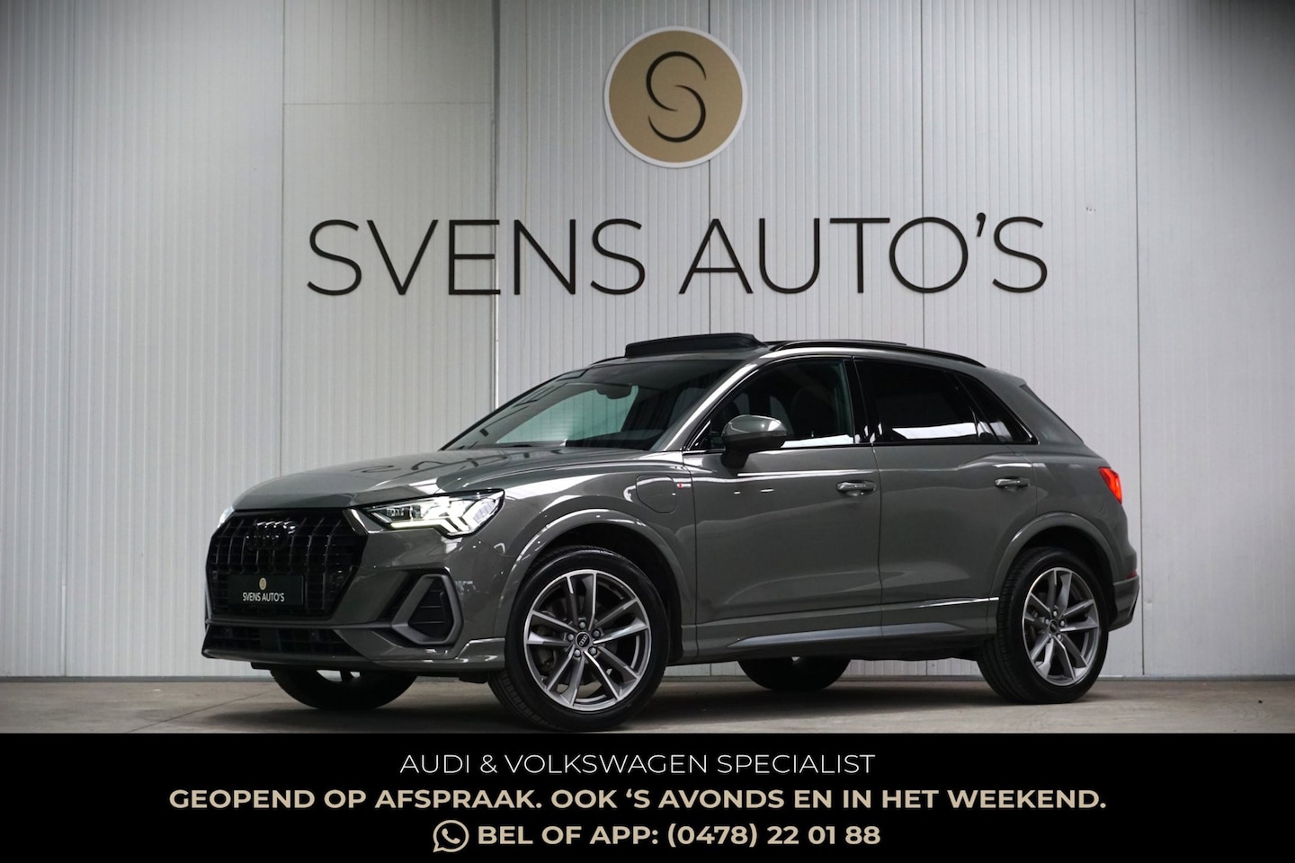 Audi Q3 - 45 TFSIe S-Line Black Edition Panodak|Trekhaak|Matrix|Camera - AutoWereld.nl