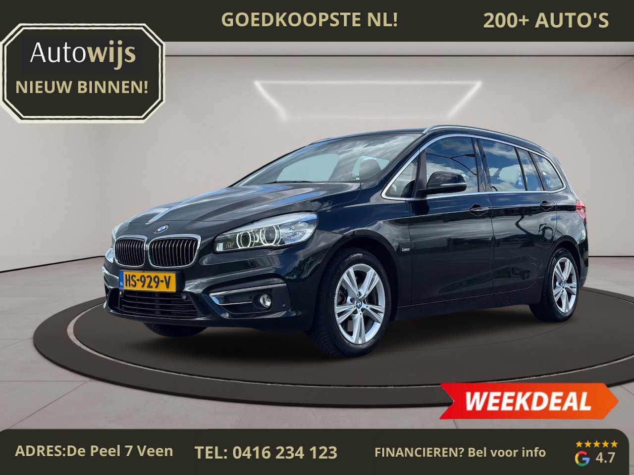 BMW 2-serie Gran Tourer - 220i Luxury|NL AUTO|1e EIG|Pano|Leder|Camera|Led|Goed onderhouden - AutoWereld.nl