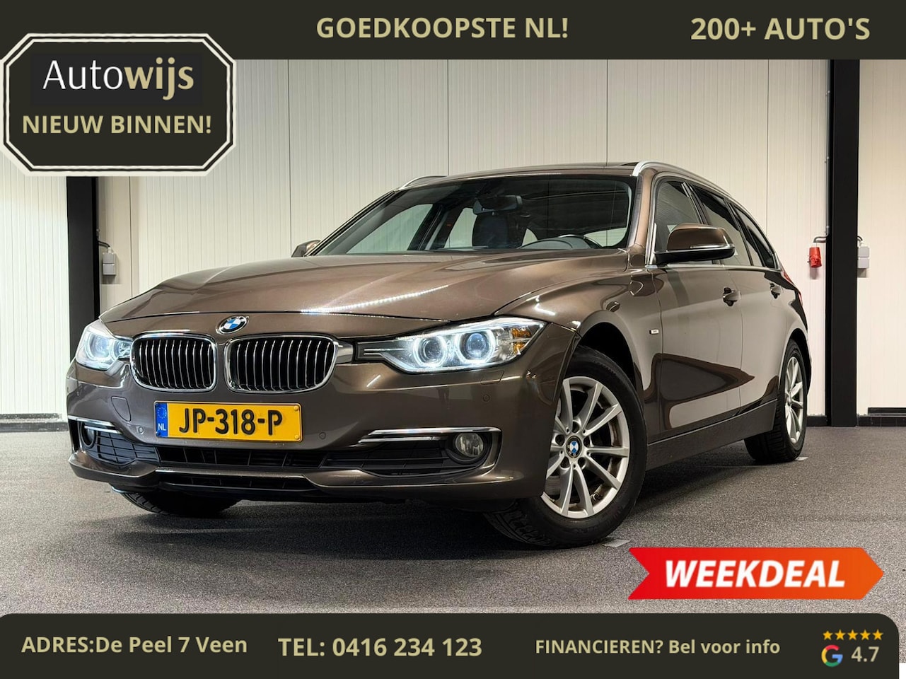 BMW 3-serie Touring - 320d xDrive High Executive|LUXURY|LEDER|PANO|Groot NAVI|CLIMA|CAMERA - AutoWereld.nl