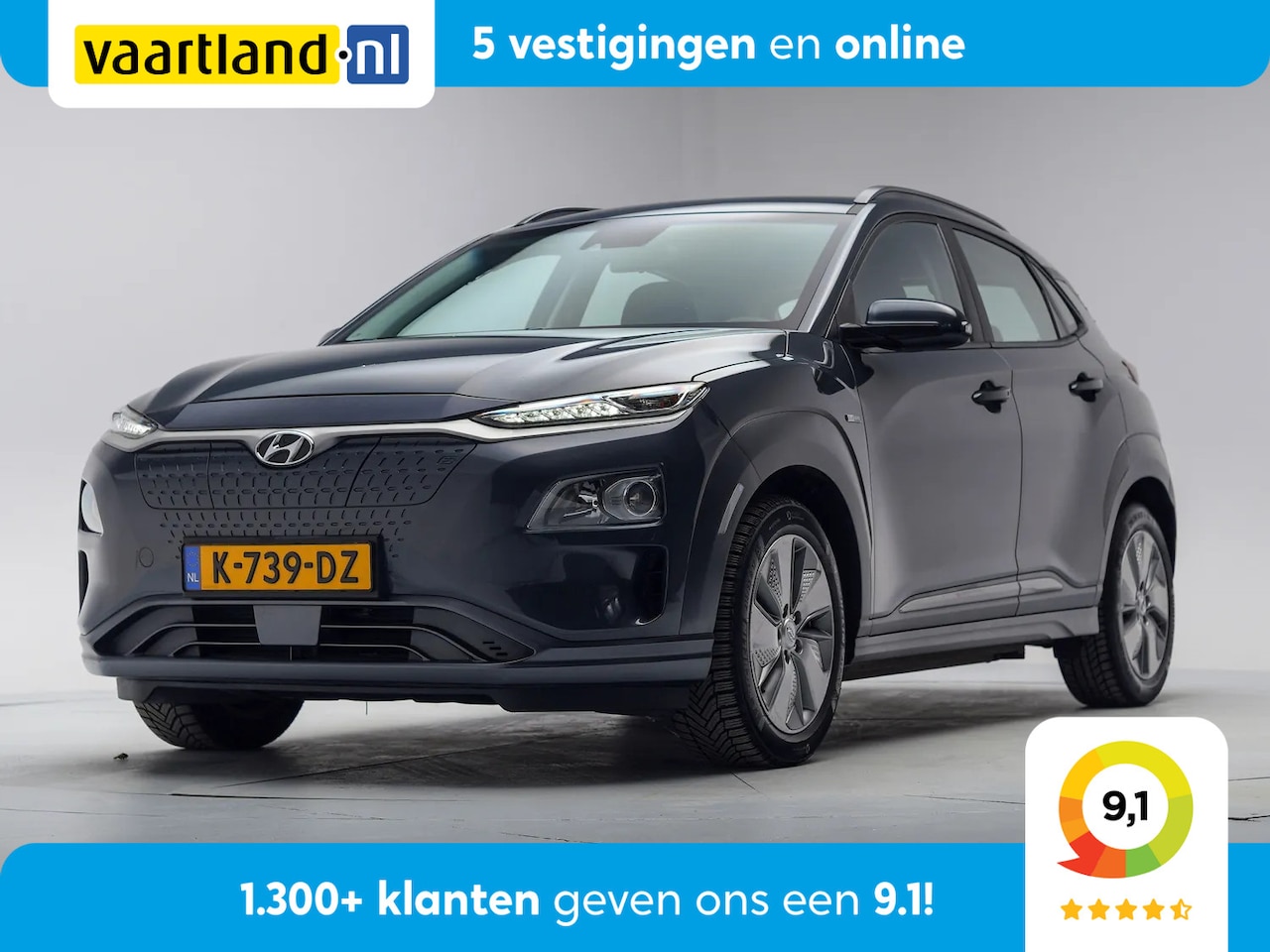 Hyundai Kona Electric - EV Comfort 39 Kwh 3 fase [ Navi Adapt.cruise Camera Apple/Android ] - AutoWereld.nl