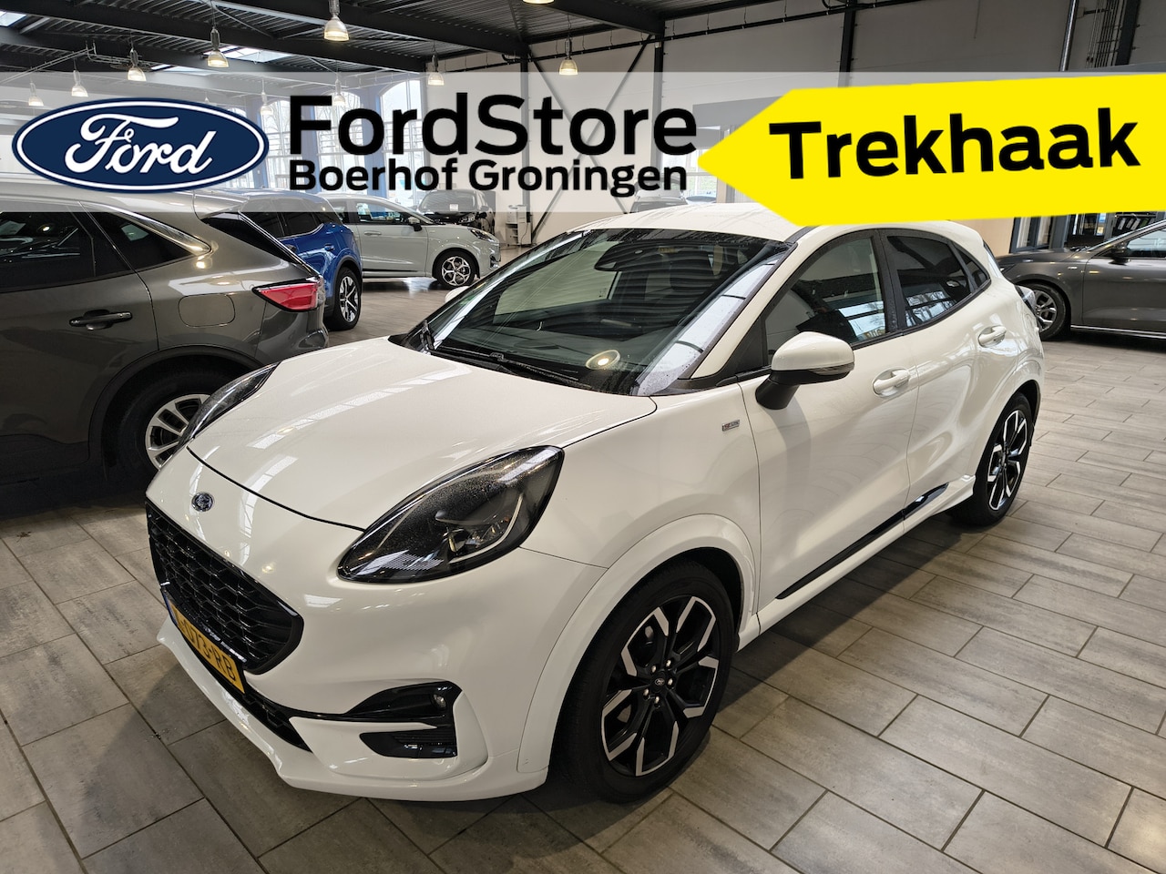 Ford Puma - EcoBoost Hybrid 155 pk ST-Line X | Trekhaak | LED | Navi | B&O | Half leer | Clima | Cruis - AutoWereld.nl
