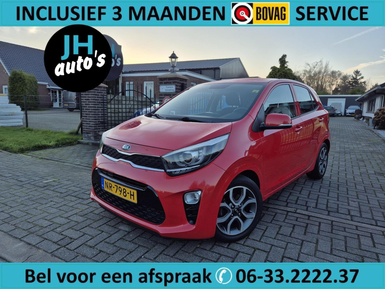 Kia Picanto - 1.0 CVVT First Edition METAL-ROOD | INCL-BEURT - AutoWereld.nl