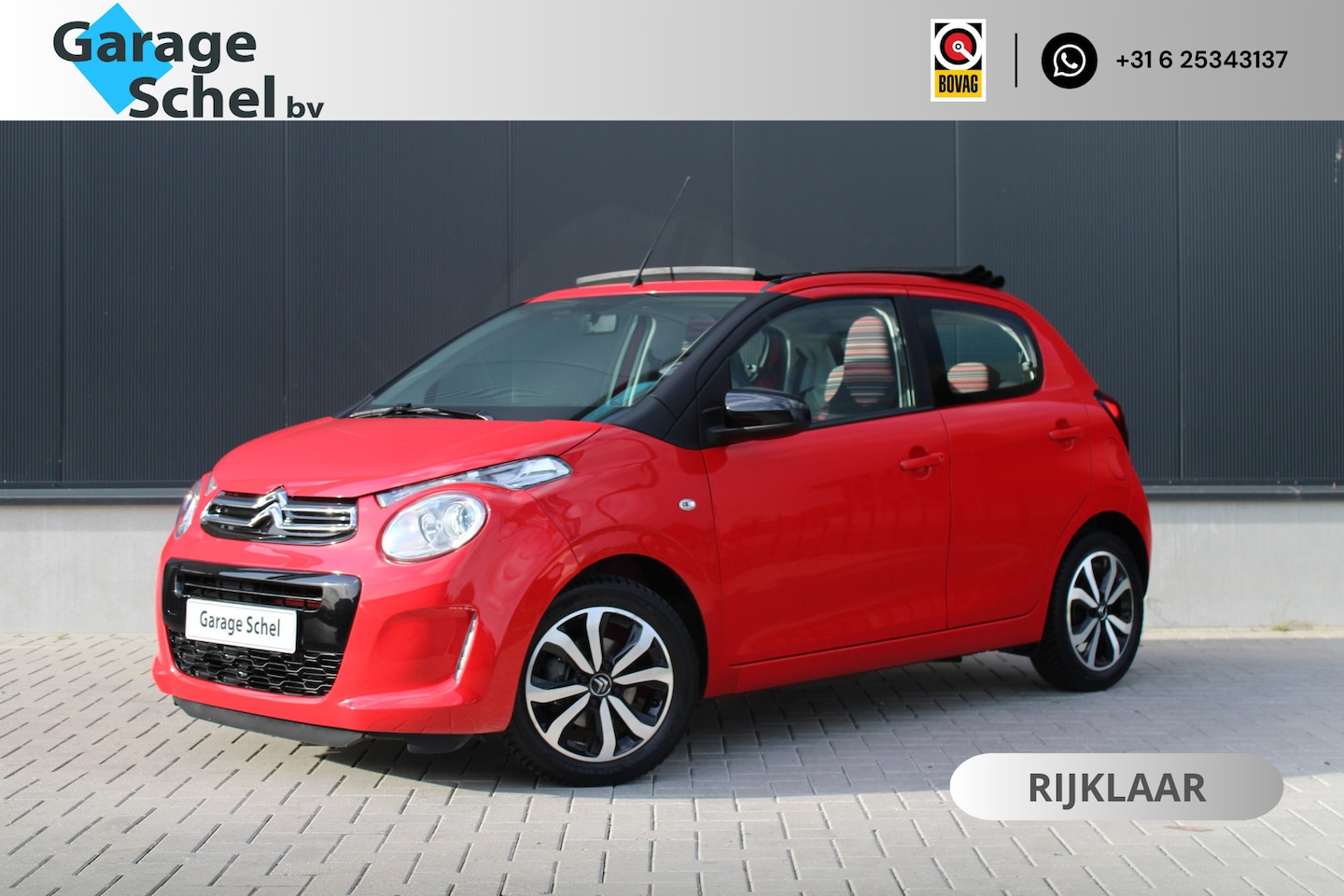 Citroën C1 - 1.0 VTi Airscape Shine 72pk - Cabrio - Camera - Cruise - Navi - Airco - Rijklaar - AutoWereld.nl
