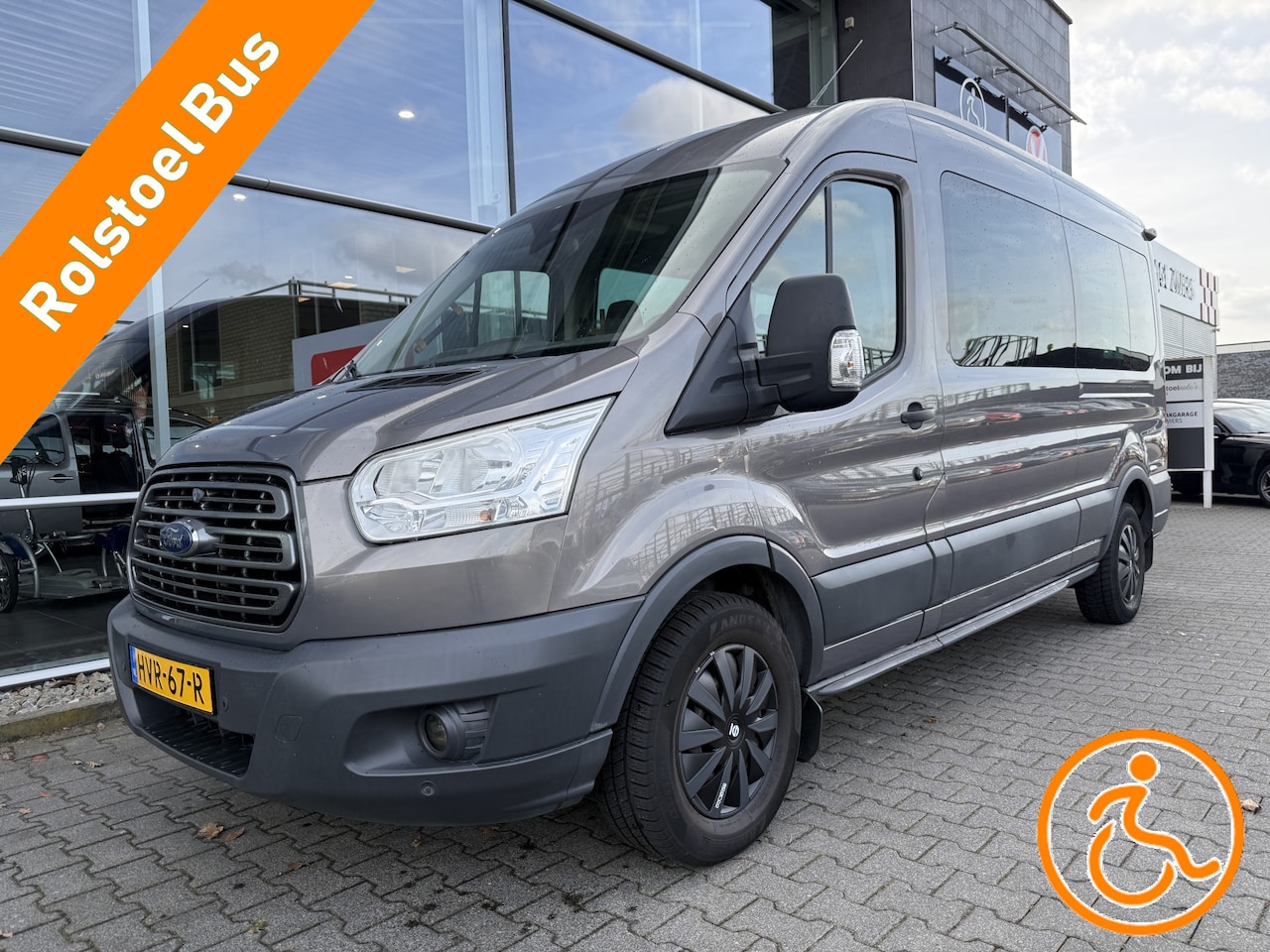 Ford Transit Kombi - Rolstoelbus / Personenbus 350 2.2 TDCI L3H2 Ambiente (Mooie ruime bus met klapstoelen en l - AutoWereld.nl