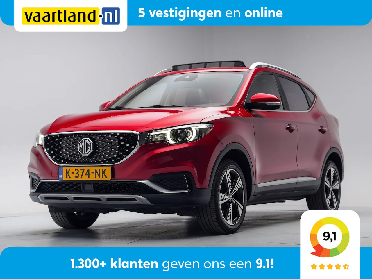 MG ZS - 45kWh Luxury [Panorama Leder Navi Apple / Android Camera] - AutoWereld.nl