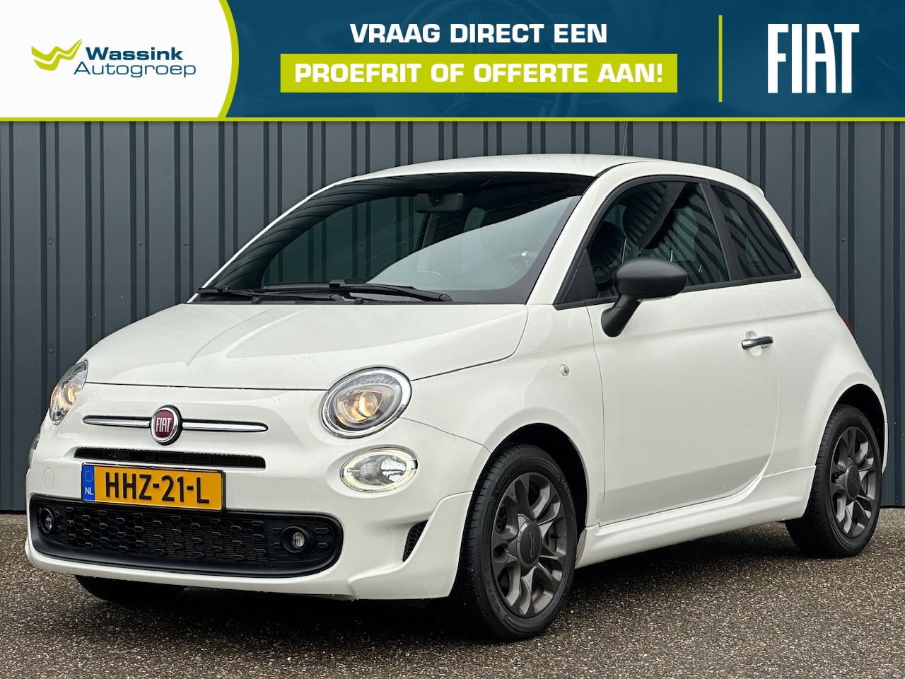 Fiat 500 - 1.0 70 pk Hybrid Sport | Cruise Control | City Steering | Airco | Sportstuur - AutoWereld.nl
