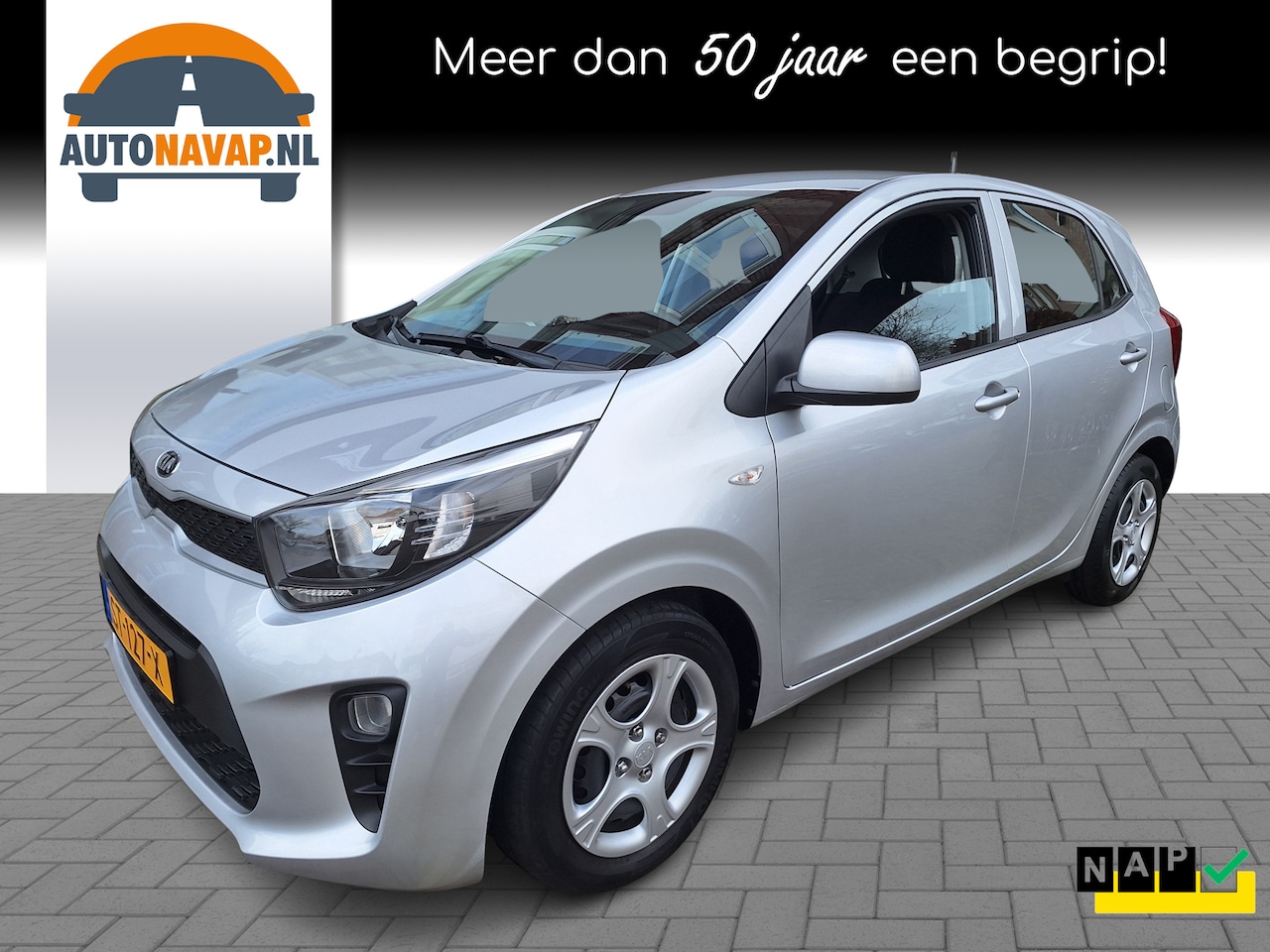 Kia Picanto - 1.0 CVVT EconomyPlusLine 5Drs /49.000 Km/Airco/1e Eig/Bluetooth/Garantie - AutoWereld.nl