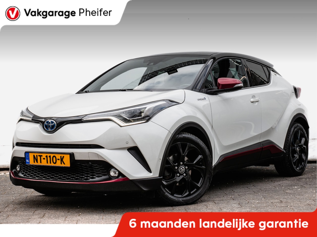 Toyota C-HR - 1.8 Hybrid Bi-Tone Plus Trekhaak/ Lederen int./ Stuur+stoelverwarming/ Camera/ Blindspot/ - AutoWereld.nl
