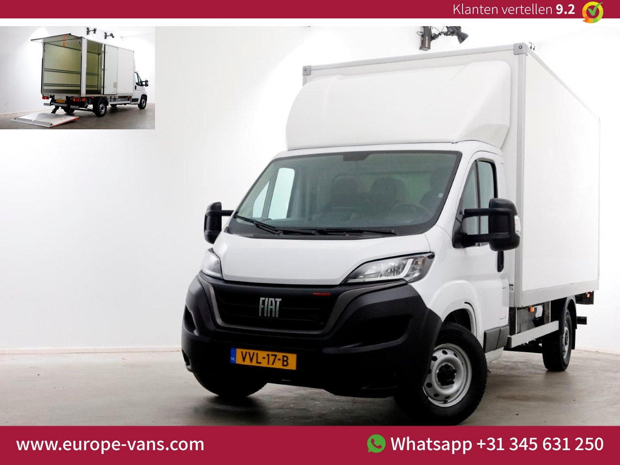 Fiat Ducato - 35H 2.2 MultiJet 160pk Automaat Bakwagen met laadklep en zijdeur 05-2023 - AutoWereld.nl