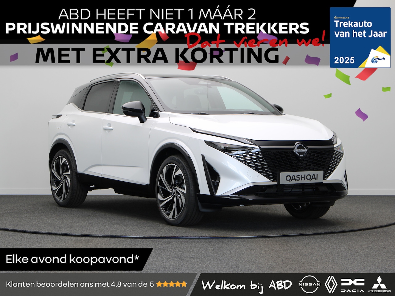 Nissan Qashqai - Tekna Plus + Two Tone Mild-Hybrid 158 Xtronic | 12.3" TFT digitale cockpit | Automatische - AutoWereld.nl