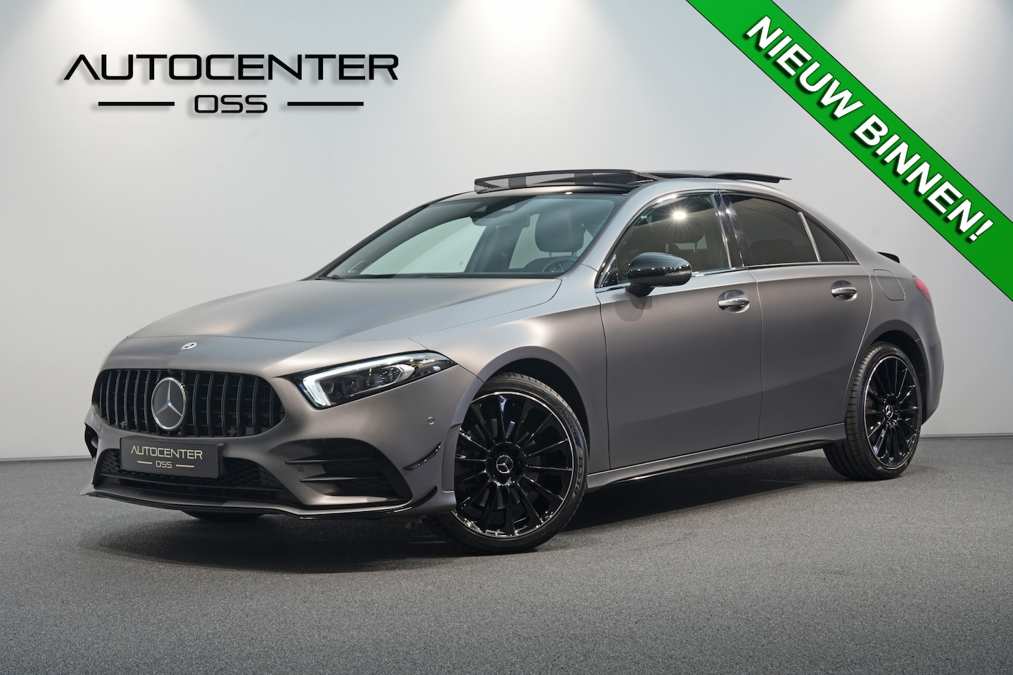Mercedes-Benz A-klasse - 250 e Limousine AMG A35 MAGNO MAT ✅ PANO ✅ HEAD-UP ✅ BURMESTER ✅ 360 CAM ✅ DISTRONIC ✅ MUL - AutoWereld.nl