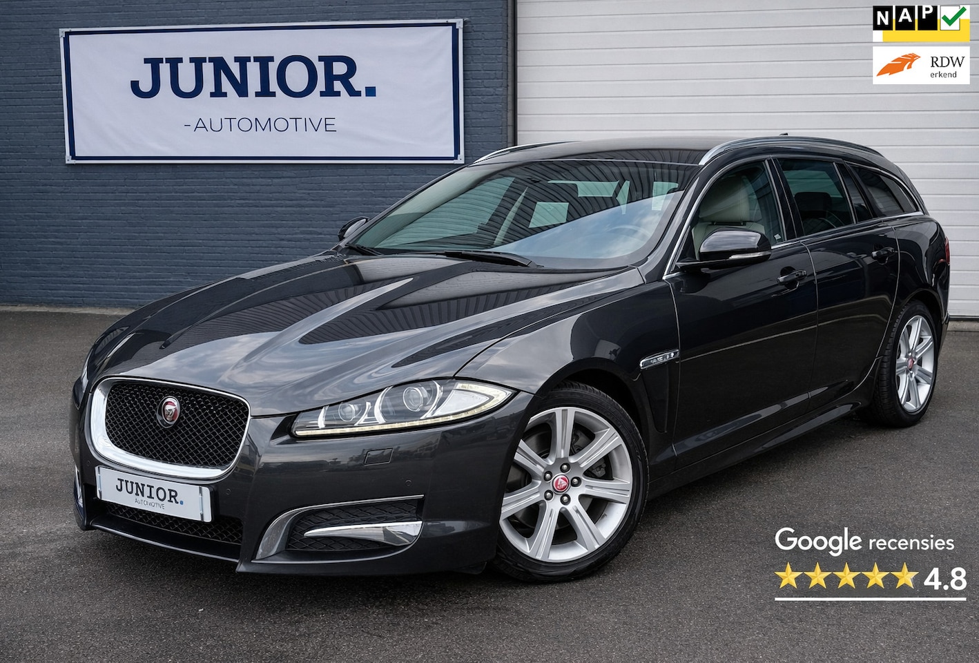 Jaguar XF Sportbrake - 2.2D R-SPORT/AUTO./LEDER/CAMERA/STUURVERWARMING - AutoWereld.nl