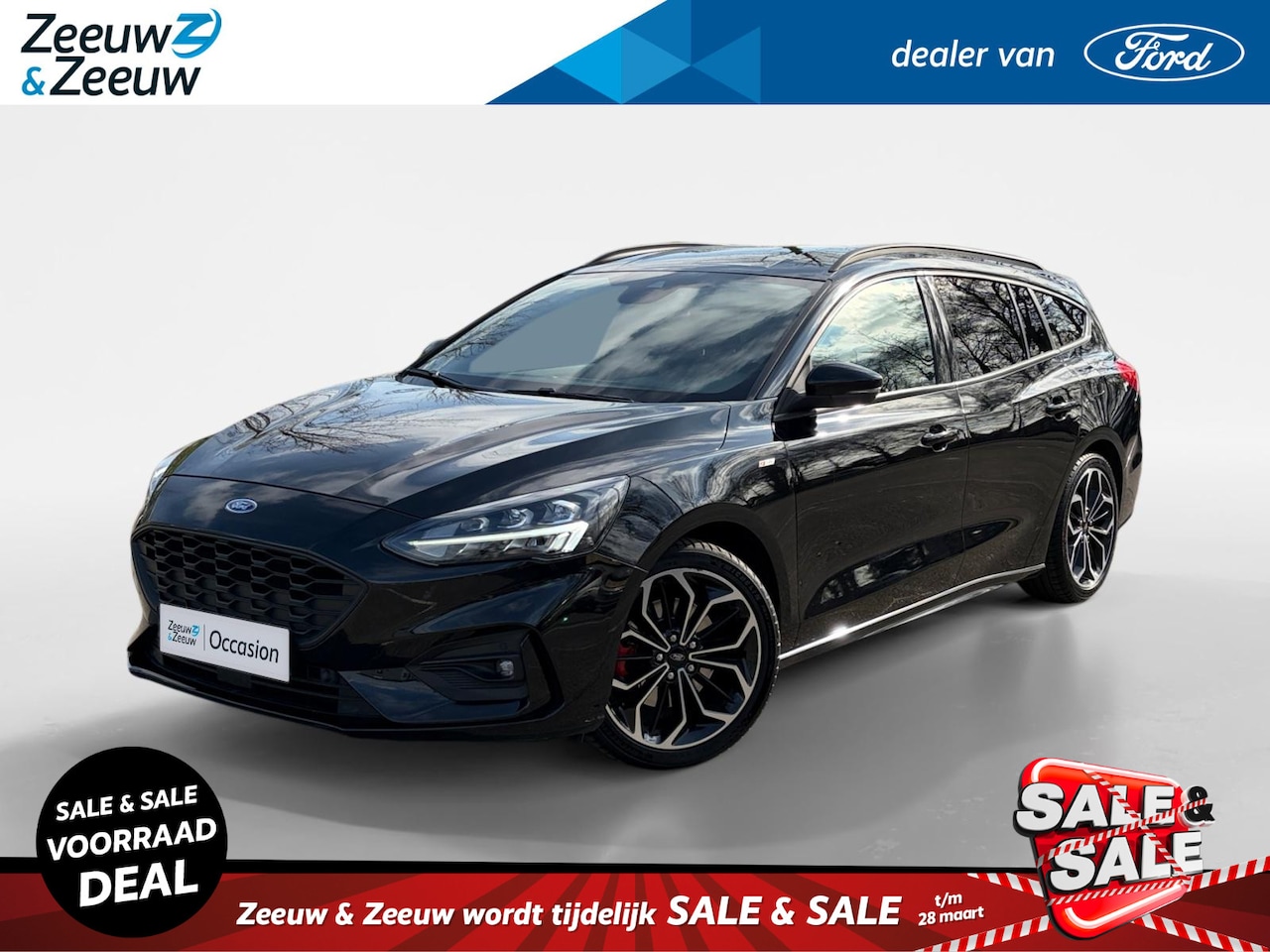 Ford Focus Wagon - 1.0 EcoBoost ST Line Business 125PK | Winter Pack | 18"  Lichtmetalen velgen | LED | Priva - AutoWereld.nl