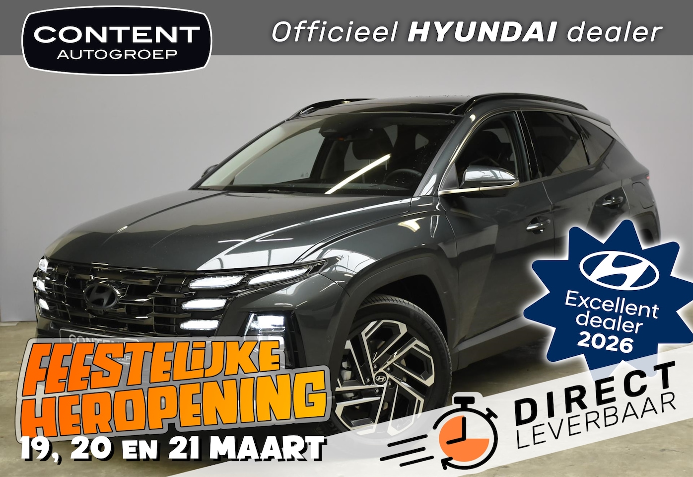 Hyundai Tucson - 1.6 T-GDi PHEV 288pk 2WD Aut Premium Sky - AutoWereld.nl