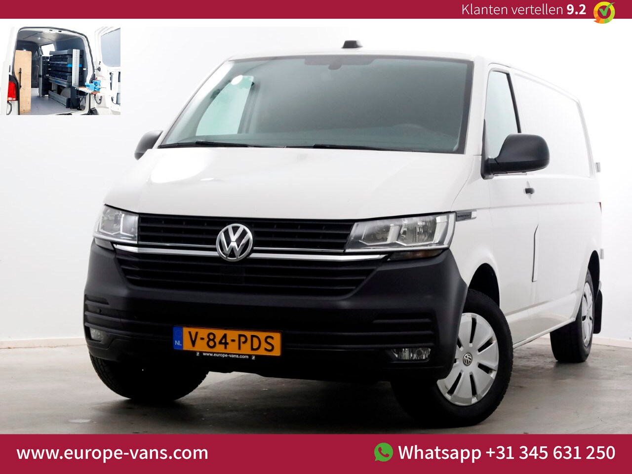 Volkswagen Transporter - T6.1 2.0 TDI 150pk DSG-Automaat Lang Airco/Navi/Inrichting 04-2021 - AutoWereld.nl