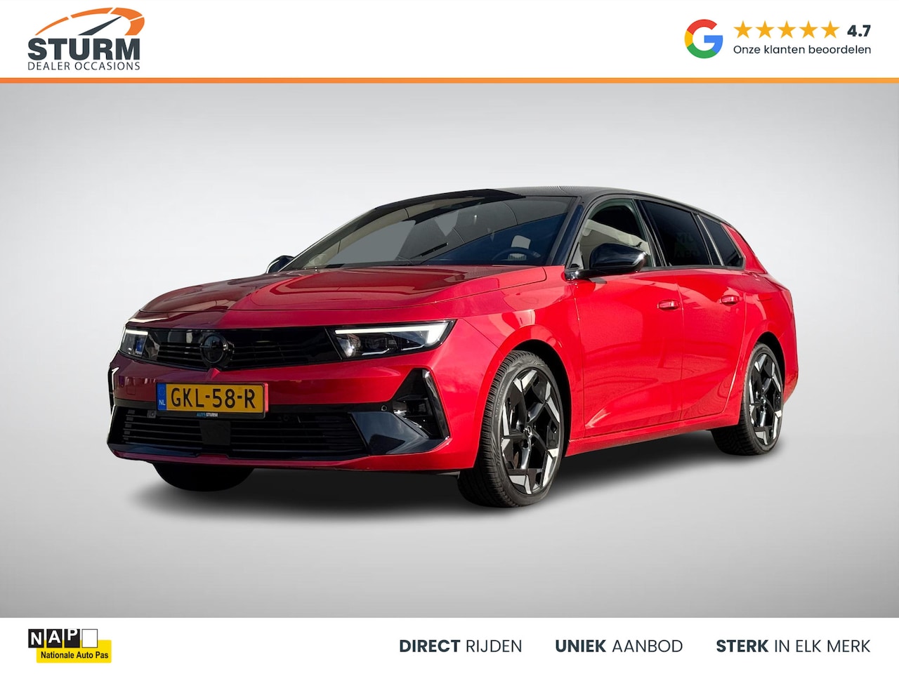 Opel Astra Sports Tourer - 1.6 Turbo Plug In Hybrid GSe Afneembare Trekhaak, NL-Auto! - AutoWereld.nl