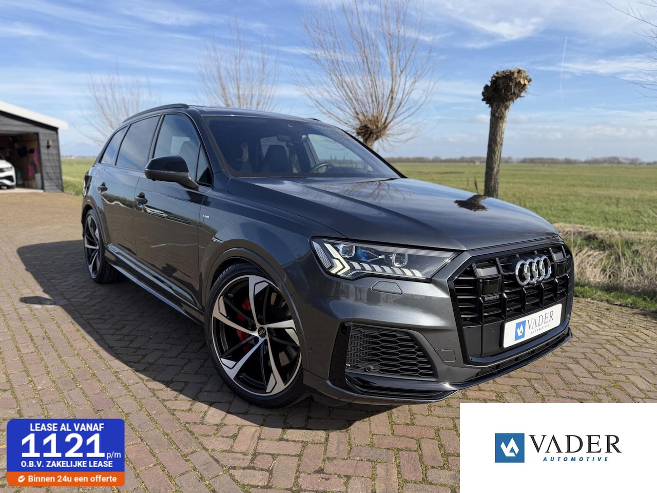 Audi Q7 - 60 TFSI e S Line Pano HUD B&O Laser Nacht Leder 22" - AutoWereld.nl