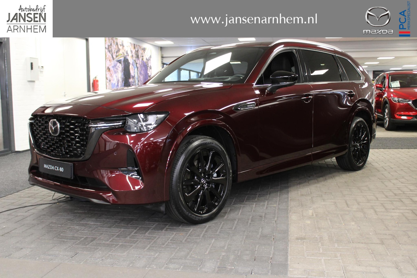 Mazda CX-80 - 2.5 e-SkyActiv PHEV 327PK Homura 6p. , Nieuwe Auto, 10 KM, Voorraadvoordeel € 10.373-, Con - AutoWereld.nl