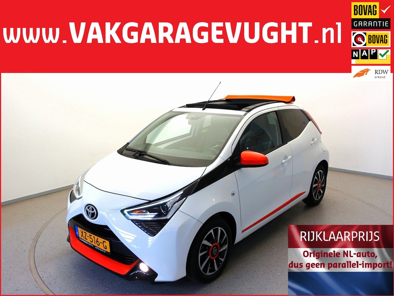 Toyota Aygo - 1.0 VVT-i 72pk X-otic Cabrio|AC|Cruise Control|CarPlay|Camera - AutoWereld.nl
