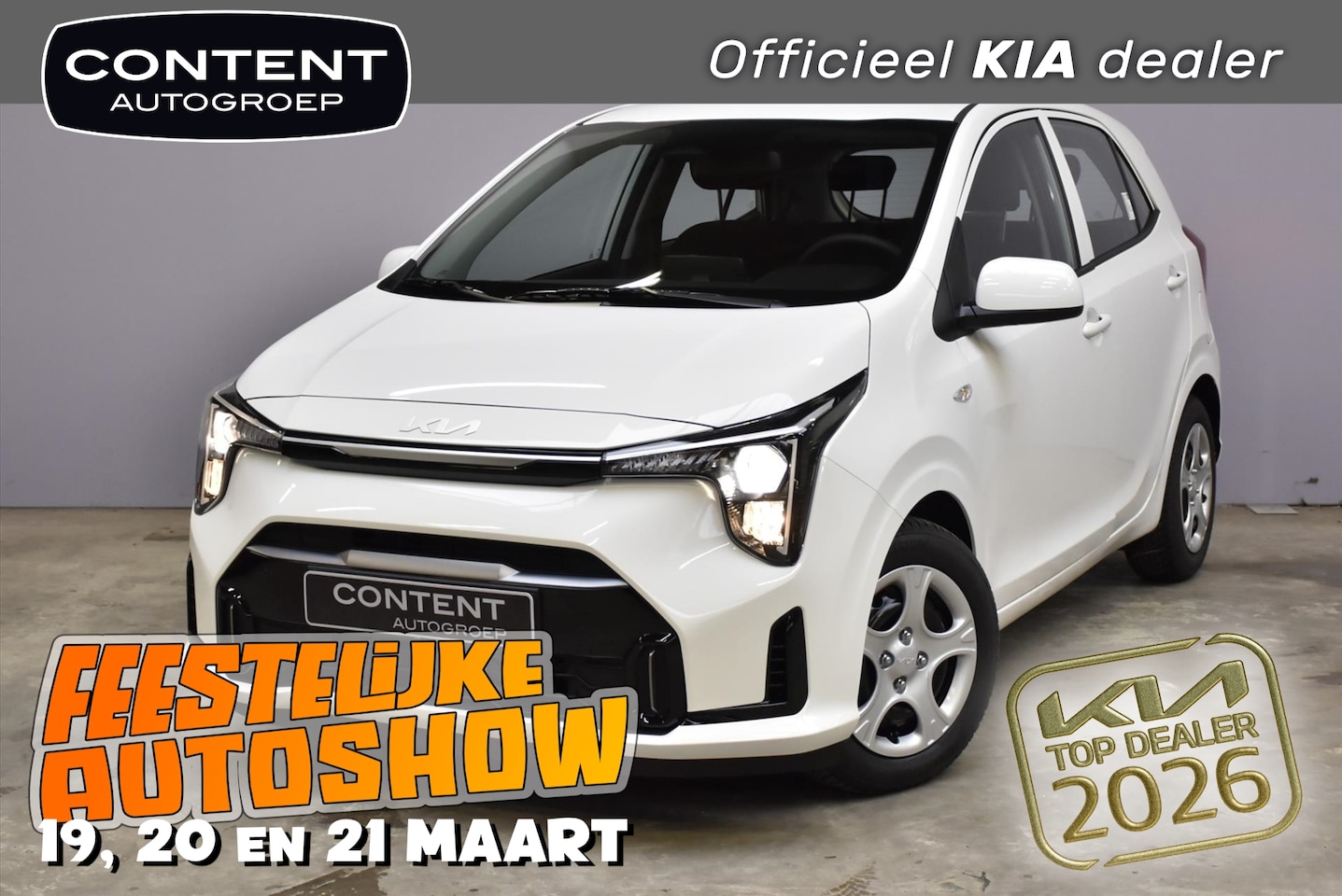 Kia Picanto - 1.0 GDI 4-zits DynamicLine NIEUW - LEVERBAAR - AutoWereld.nl