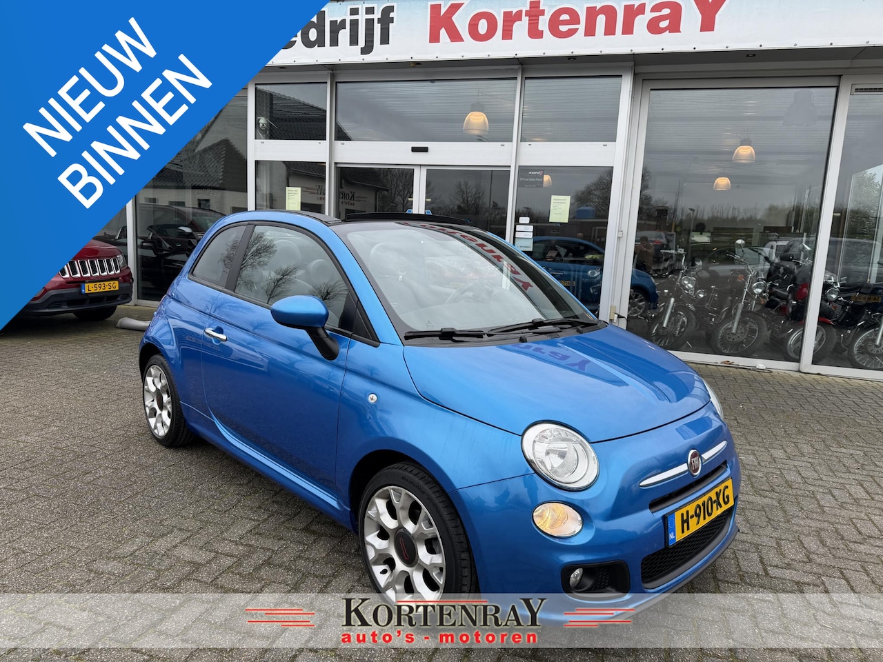 Fiat 500 C - 1.2 Cabrio,Airco,Bluetooth,Pdc, Sport interieur, Enz!! - AutoWereld.nl