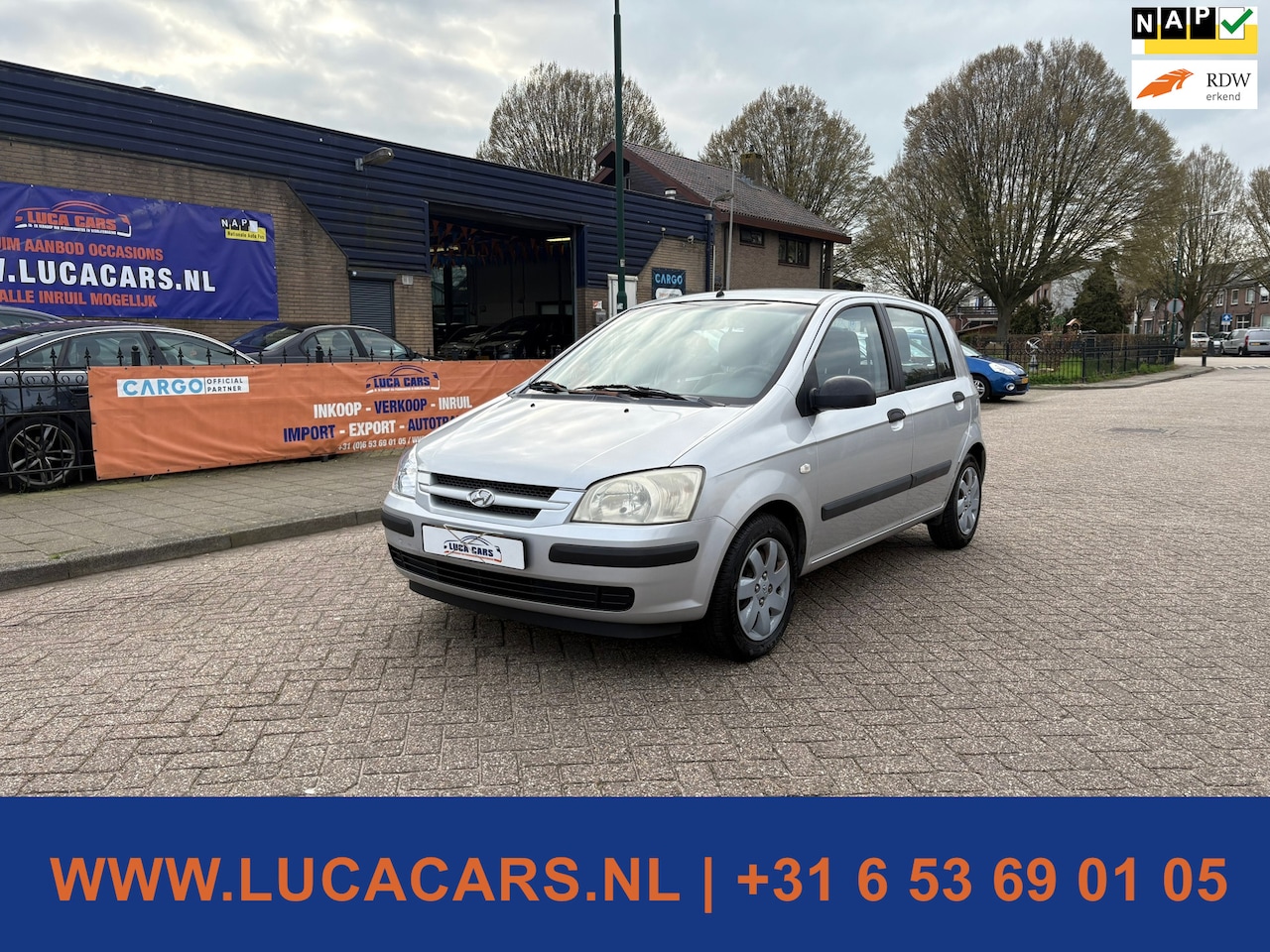 Hyundai Getz - 1.3i GL NIEUWE APK! 2X SLEUTEL + BOEKJES! - AutoWereld.nl