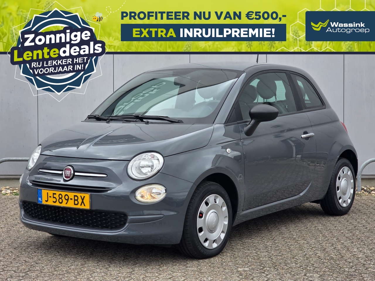 Fiat 500 - 1.0 70pk Hybrid Pop | LENTEDEALS I Cruise Control I Airco I DAB - AutoWereld.nl