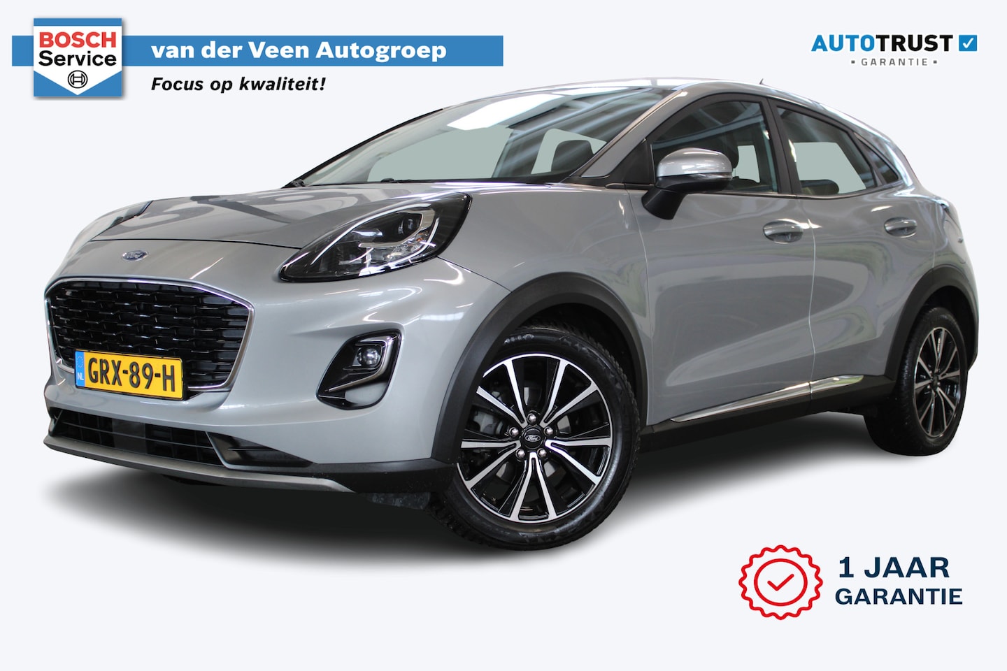 Ford Puma - 1.0 EcoBoost Hybrid Titanium | Incl. 12 maanden garantie | Cruise control | Airco | Apple - AutoWereld.nl