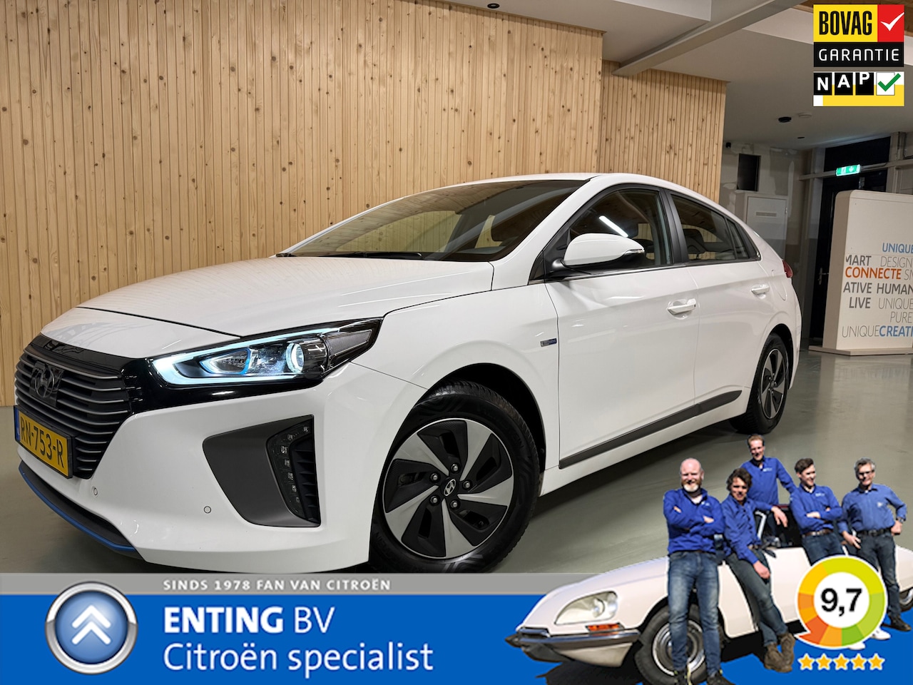 Hyundai IONIQ - 1.6 GDi COMFORT NAVI/DAB+ CAMERA TREKHAAK ADAPTIVE CRUISE - AutoWereld.nl