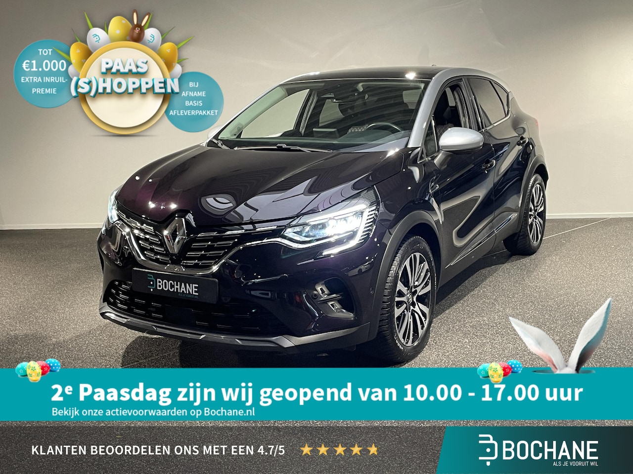 Renault Captur - 1.3 TCe 130 Initiale Paris | Leder | Panoramadak | Stoel + Stuurverarming | BOSE-Audiosyst - AutoWereld.nl